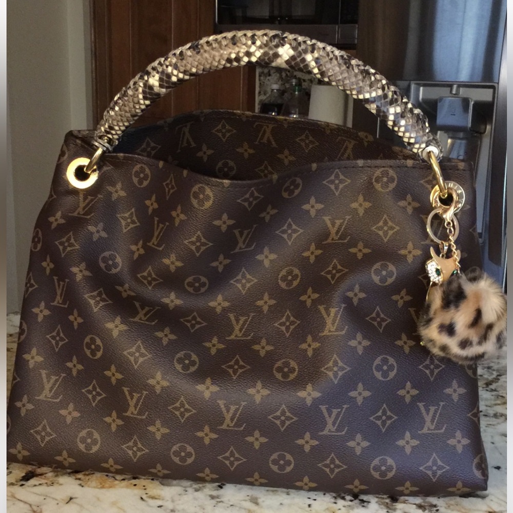 🦄✨RARE Louis Vuitton Artsy MM Python handle Exotique - Picture 14 of 16